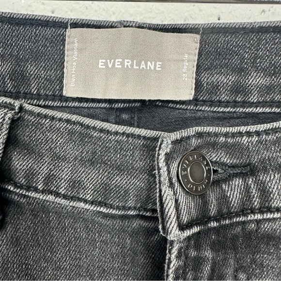 Everlane Women's size 28 Washed Black Mid Rise Ankle Stretch Jeans - Picture 5 of 14